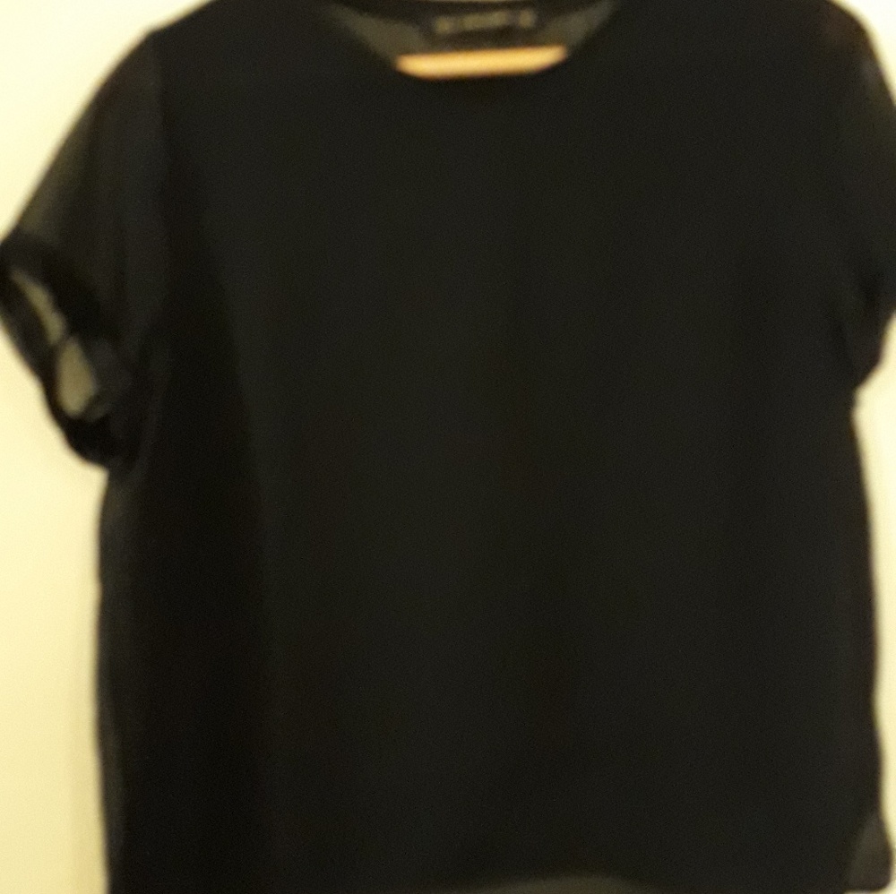 Zara Basic Black Blouse